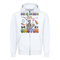 Dead Inside But It's Easter Zipper Hoodie | Teevron
