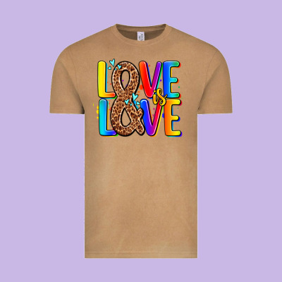 Pride Lgbtqi Love Is Love Vintage Tee Designed By Adodesignshop
