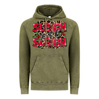 Vintage Olive Sleigh Girl Sleigh Vintage Hoodie - FaDigitalArtStudio