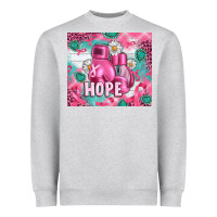 Heather Grey Breast Cancer Boxing Gloves Heavyweight Sweatshirt - Artiststas
