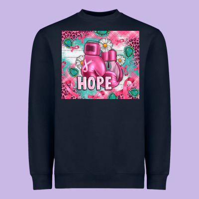 Breast Cancer Boxing Gloves Heavyweight Sweatshirt Designed By Artiststas