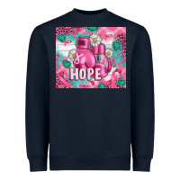 Navy Breast Cancer Boxing Gloves Heavyweight Sweatshirt - Artiststas