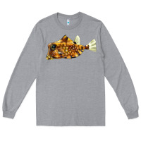 Heather Grey humpback turretfish Long Sleeve Tee - LillyAllenDesigns