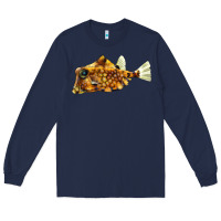 Navy humpback turretfish Long Sleeve Tee - LillyAllenDesigns