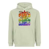 Matcha inspirational words in rainbow colors Heavyweight Hoodie - LillyAllenDesigns