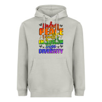 Moon Dust inspirational words in rainbow colors Heavyweight Hoodie - LillyAllenDesigns