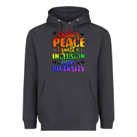 Smoke inspirational words in rainbow colors Heavyweight Hoodie - LillyAllenDesigns