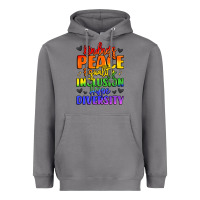 Storm inspirational words in rainbow colors Heavyweight Hoodie - LillyAllenDesigns