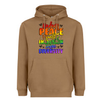 Toasted Coconut inspirational words in rainbow colors Heavyweight Hoodie - LillyAllenDesigns