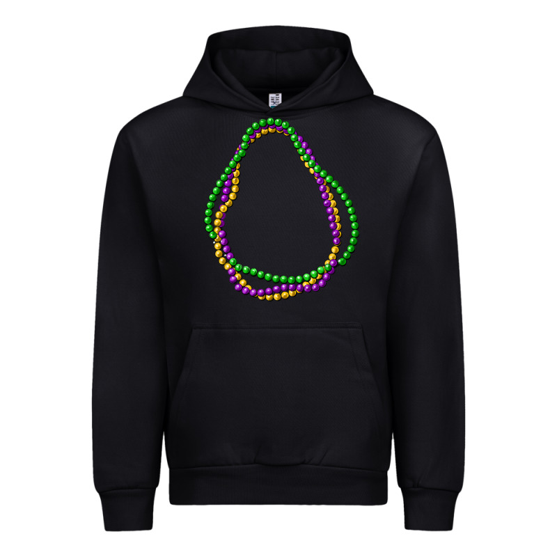 Mardi Gras Beads Urban Hoodie by CowGirlArtShop | Teevron