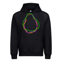 Black mardi gras beads Urban Hoodie - CowGirlArtShop