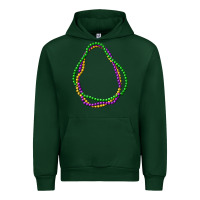 Forest Green mardi gras beads Urban Hoodie - CowGirlArtShop