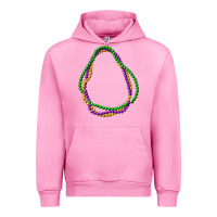 Fuchsia Pink mardi gras beads Urban Hoodie - CowGirlArtShop