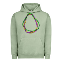 Pigment Oil Green mardi gras beads Urban Hoodie - CowGirlArtShop