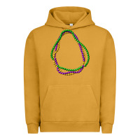 Pigment Peanut Butter mardi gras beads Urban Hoodie - CowGirlArtShop