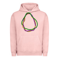 Pigment Salmon mardi gras beads Urban Hoodie - CowGirlArtShop