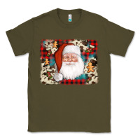 Army Green cowhide santa cookie socks background Classic Tee - AdoDesignShop