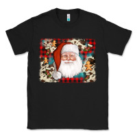 Black cowhide santa cookie socks background Classic Tee - AdoDesignShop
