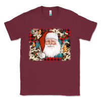 Cowhide Santa Cookie Socks Background Classic Tee | Teevron