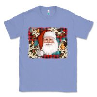 Colony Blue cowhide santa cookie socks background Classic Tee - AdoDesignShop