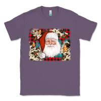 Lavender cowhide santa cookie socks background Classic Tee - AdoDesignShop