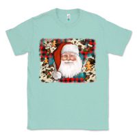 Seafoam cowhide santa cookie socks background Classic Tee - AdoDesignShop