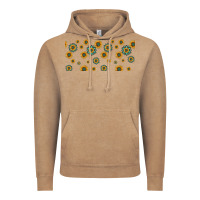 Vintage Coffee sunflowers and turquoise 16oz libbey glass Vintage Hoodie - HRA Design Shop