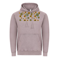 Vintage Zinc sunflowers and turquoise 16oz libbey glass Vintage Hoodie - HRA Design Shop