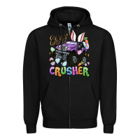 Black egg crusher Zipper Hoodie - MaliasSmallBusiness