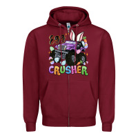 Burgundy egg crusher Zipper Hoodie - MaliasSmallBusiness