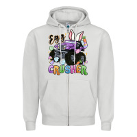 Dove Grey egg crusher Zipper Hoodie - MaliasSmallBusiness