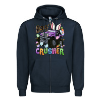 Navy egg crusher Zipper Hoodie - MaliasSmallBusiness