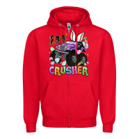 Red egg crusher Zipper Hoodie - MaliasSmallBusiness