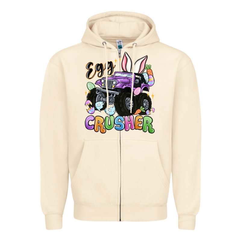 Egg Crusher Zipper Hoodie by MaliasSmallBusiness | Teevron
