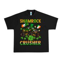 Black shamrocks crusher monster truck with shamrocks Urban Heavy Tee - AdoDesignShop