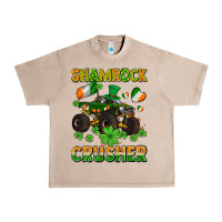 French Oak shamrocks crusher monster truck with shamrocks Urban Heavy Tee - AdoDesignShop