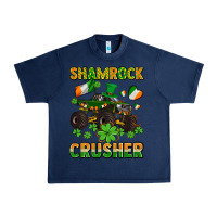 Navy shamrocks crusher monster truck with shamrocks Urban Heavy Tee - AdoDesignShop
