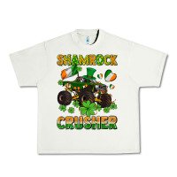 Pistachio shamrocks crusher monster truck with shamrocks Urban Heavy Tee - AdoDesignShop