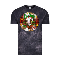 Cloud Black Christmas feeling jolly cow ornament Vintage Tee - Artiststas
