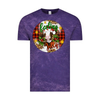 Cloud Purple Christmas feeling jolly cow ornament Vintage Tee - Artiststas