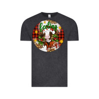 Vintage Black Christmas feeling jolly cow ornament Vintage Tee - Artiststas