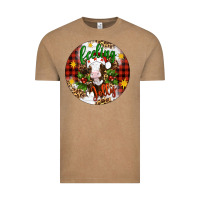 Vintage Coffee Christmas feeling jolly cow ornament Vintage Tee - Artiststas