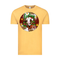 Vintage Mustard Christmas feeling jolly cow ornament Vintage Tee - Artiststas