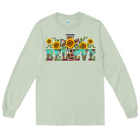 Matcha western believe sunflowers flowers Long Sleeve Tee - BarkalooDesign