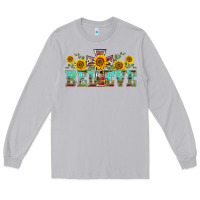 Moon Dust western believe sunflowers flowers Long Sleeve Tee - BarkalooDesign