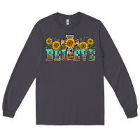 Smoke western believe sunflowers flowers Long Sleeve Tee - BarkalooDesign