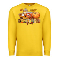 Lemon happy fall y'all Premium Sweatshirt - LillyAllenDesigns
