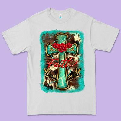 Cross Faith Background Premium Tee Designed By Barkaloodesign