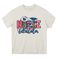 Cream nurse educator Heavy Core Tee - RanaPortraitStore