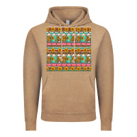 Vintage Coffee school teacher seamless pattern Vintage Hoodie - HRA Design Shop